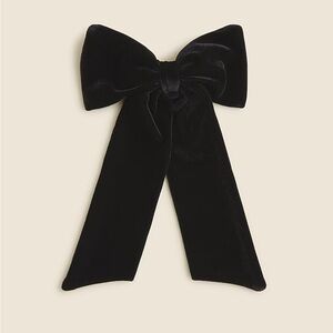 New Jcrew Velvet bow hair clip